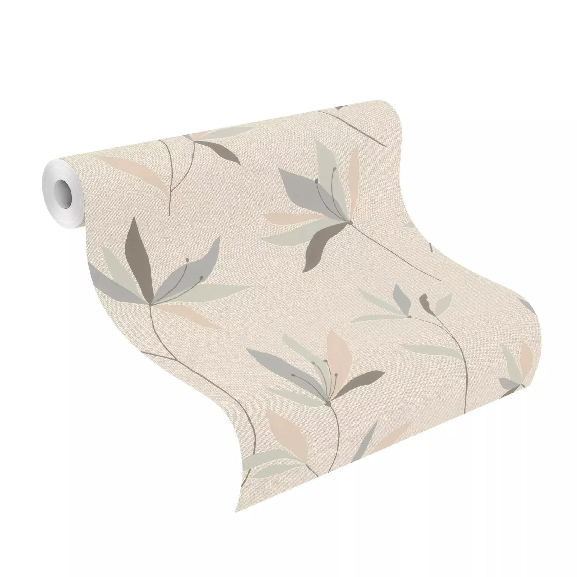 Strukturētas tapetes RASCH ar lapām, 634068, Color Your Life