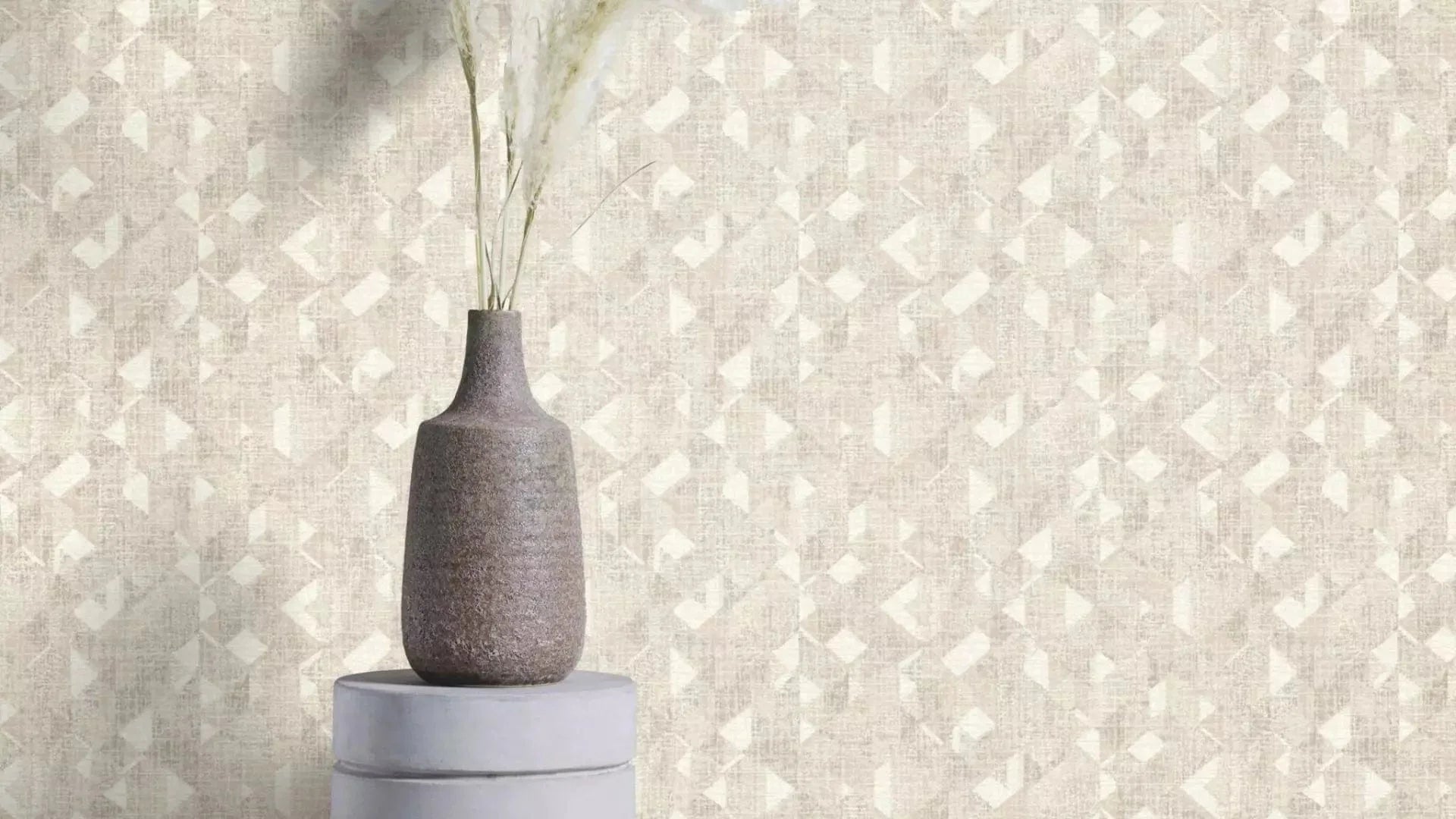 Tapetes ar ģeometrisku rakstu, RASCH, bēšas, 654226, Welcome home