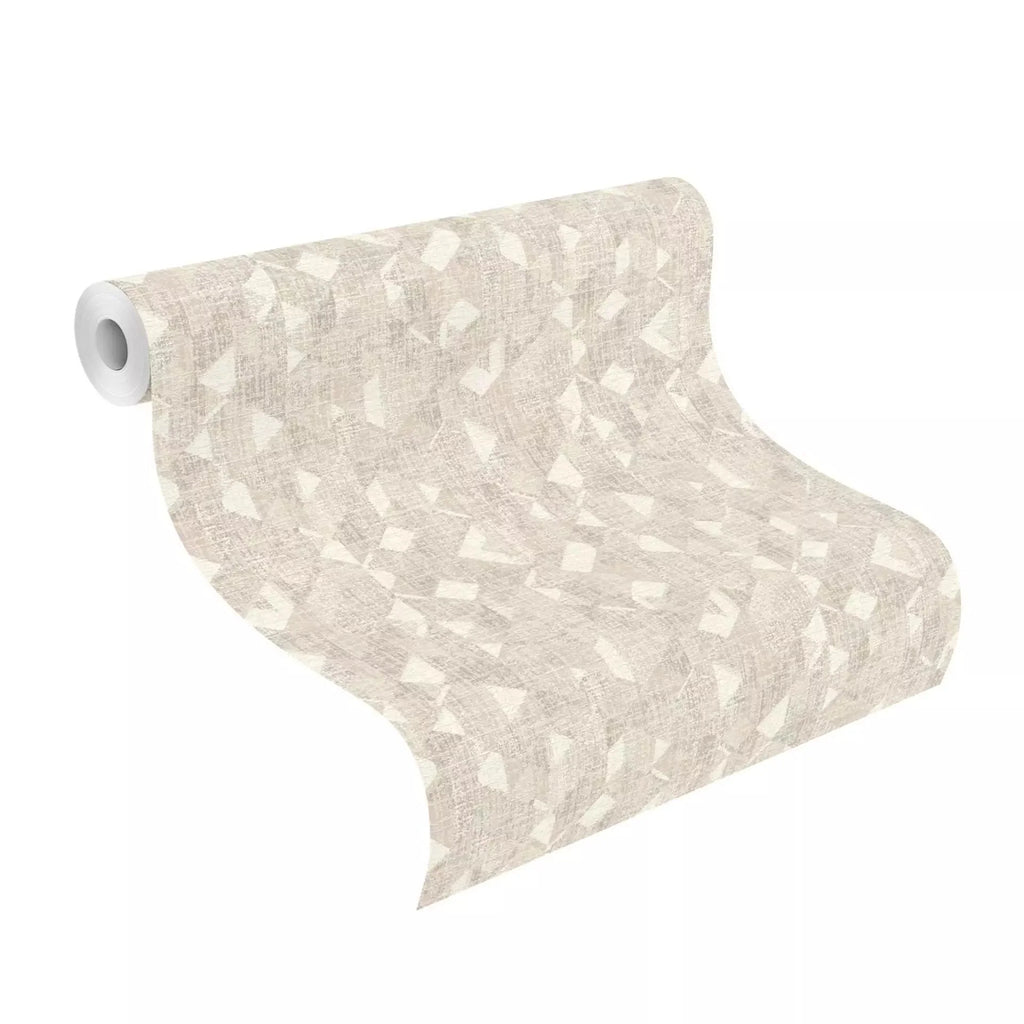 Tapetes ar ģeometrisku rakstu, RASCH, bēšas, 654226, Welcome home