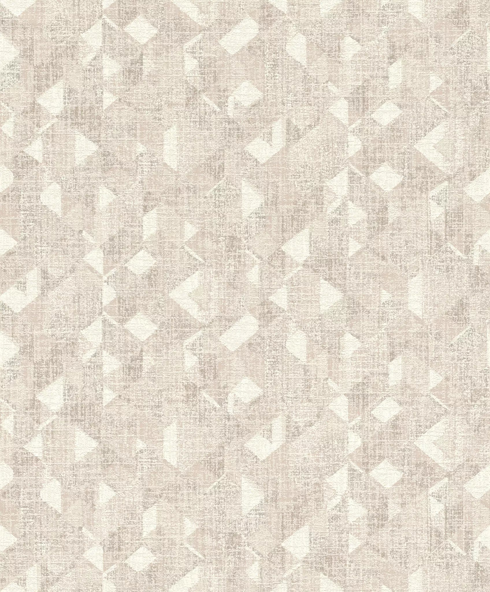 Tapetes ar ģeometrisku rakstu, RASCH, bēšas, 654226, Welcome home