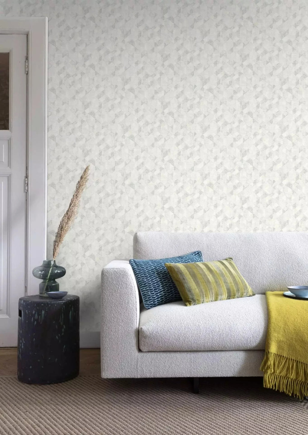 Tapetes ar ģeometrisku rakstu, RASCH, pelēkas, 654219, Welcome home