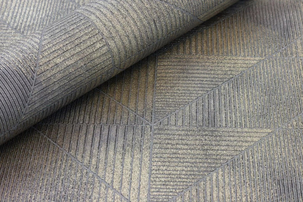 Tapetes ar ģeometrisku rakstu,RASCH, maigs spīdums, tumši pelēkā, 653946, Welcome home