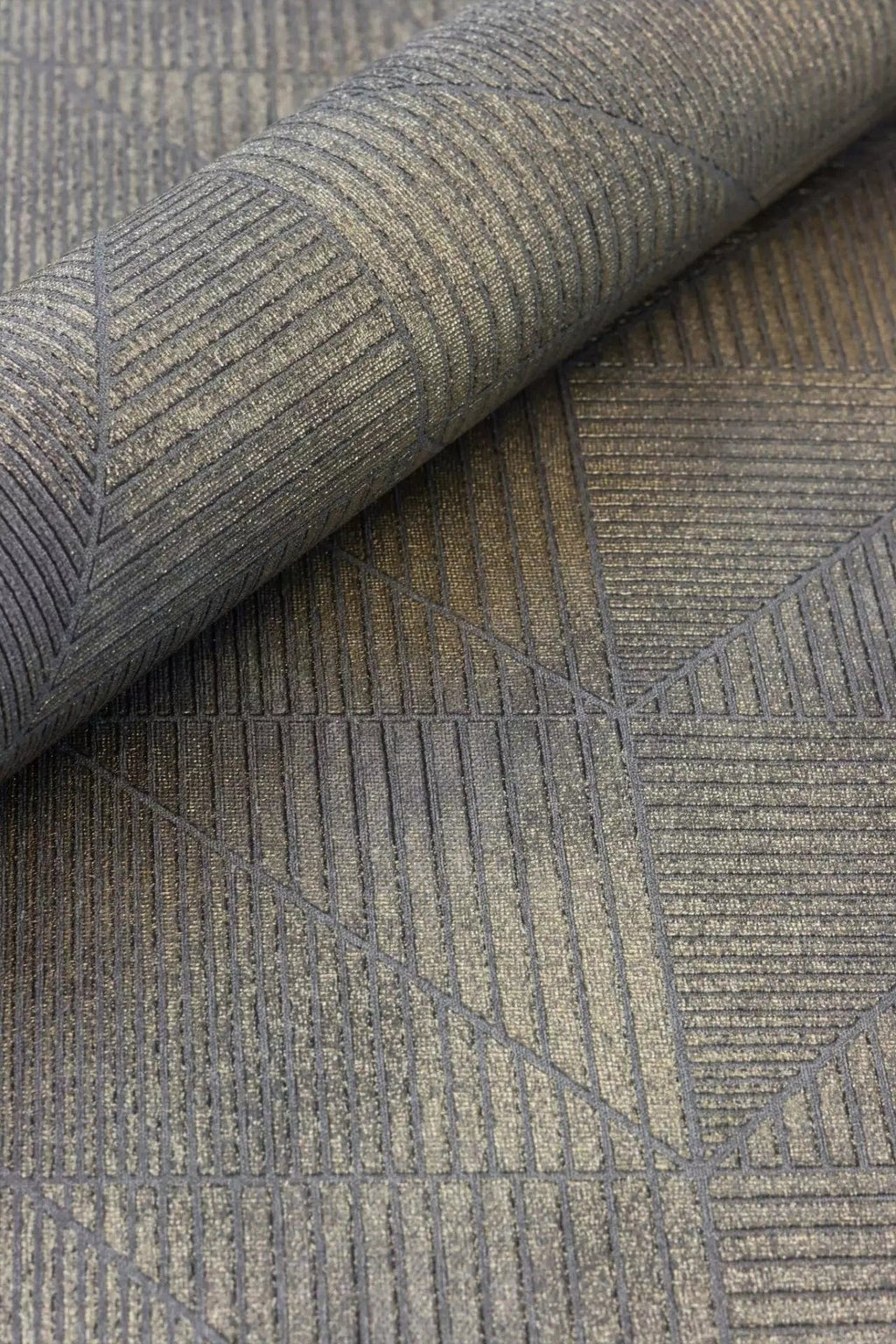 Tapetes ar ģeometrisku rakstu,RASCH, maigs spīdums, tumši pelēkā, 653946, Welcome home