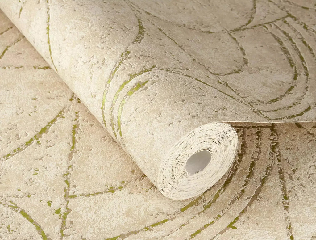 Flizelīna tapetes RASCH bēšā krāsā ar grafisku dizainu, 653632, Welcome home