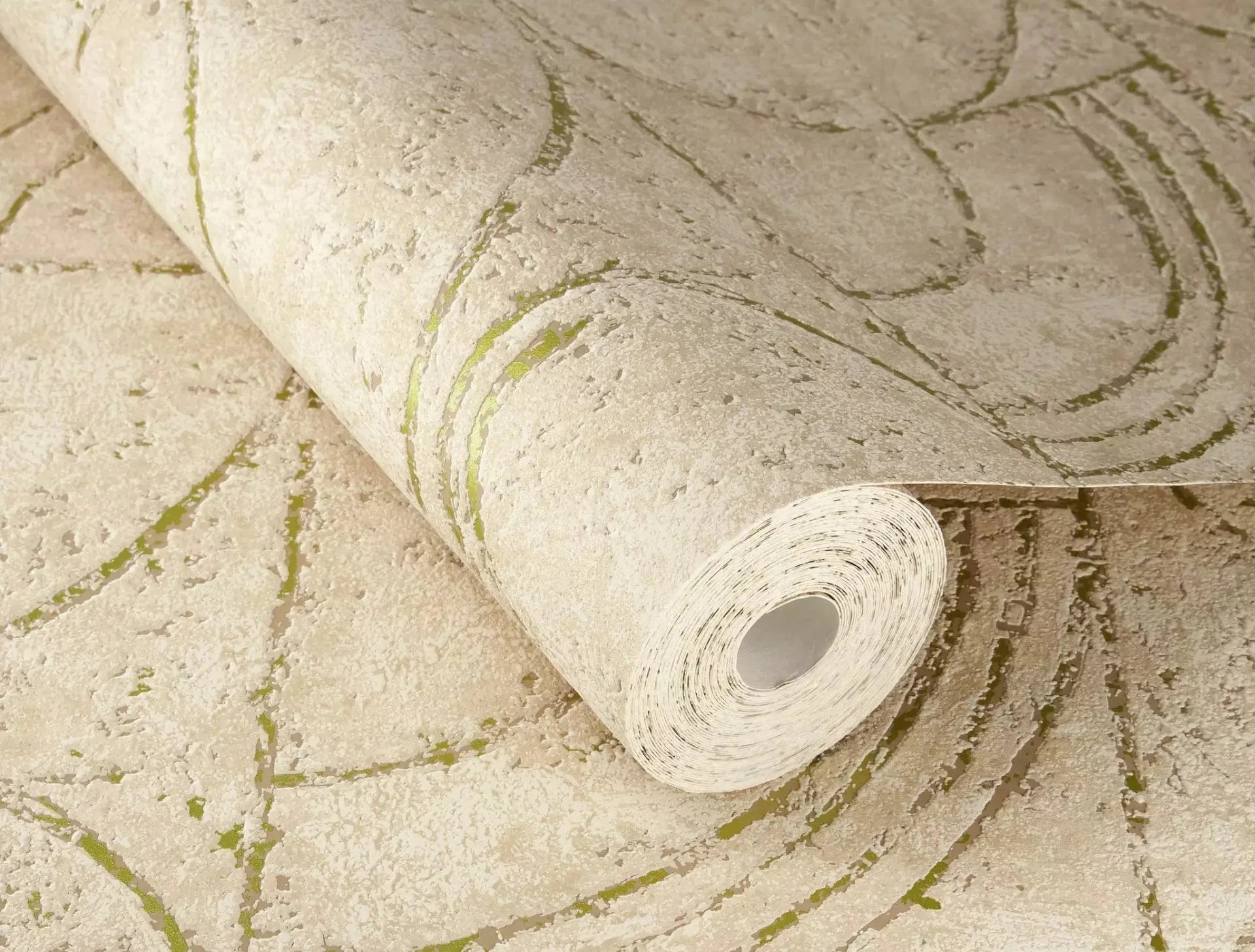 Flizelīna tapetes RASCH bēšā krāsā ar grafisku dizainu, 653632, Welcome home