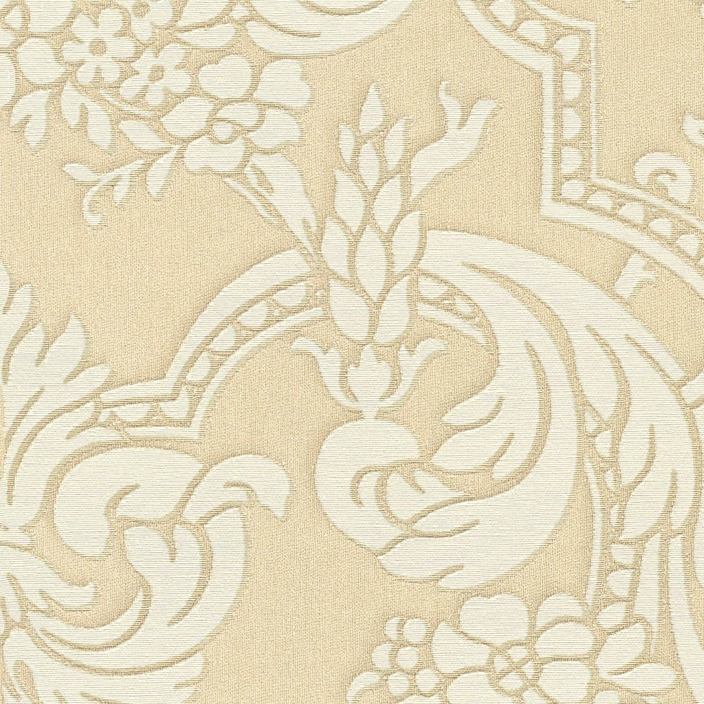 Klasiska ornamenta tapetes, siltos toņos, RASCH, 570618, Trianon XIII