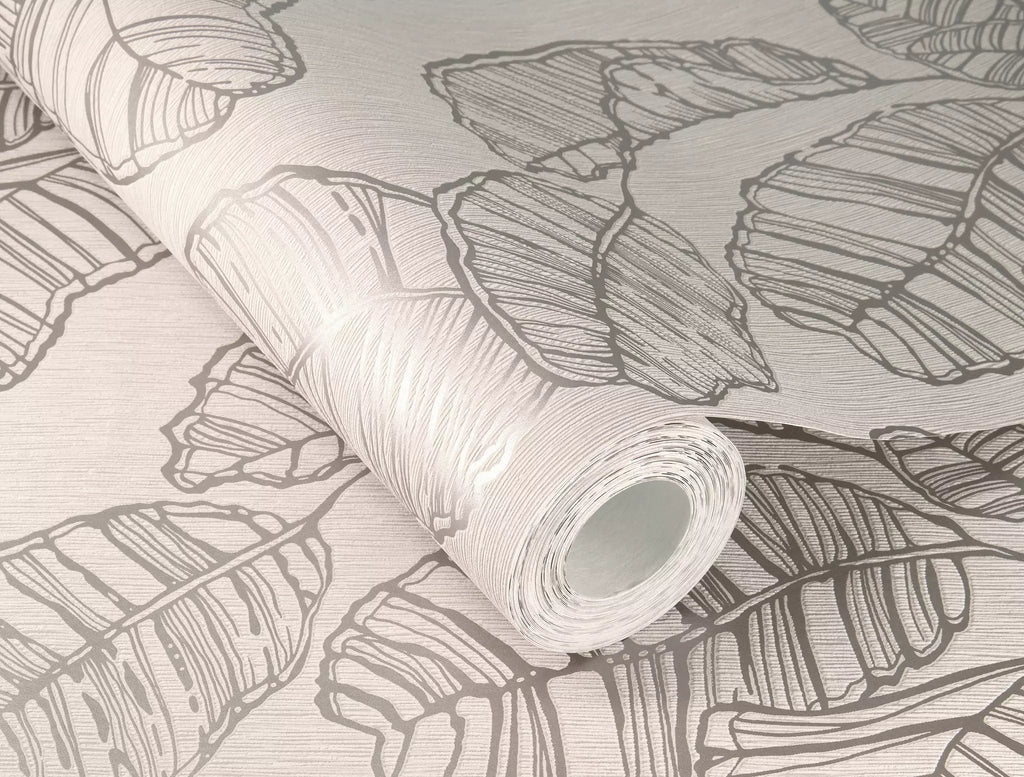 Tapetes RASCH -  lapas ar perlamutra kontūru , bēšā, 822632, Color Your Life