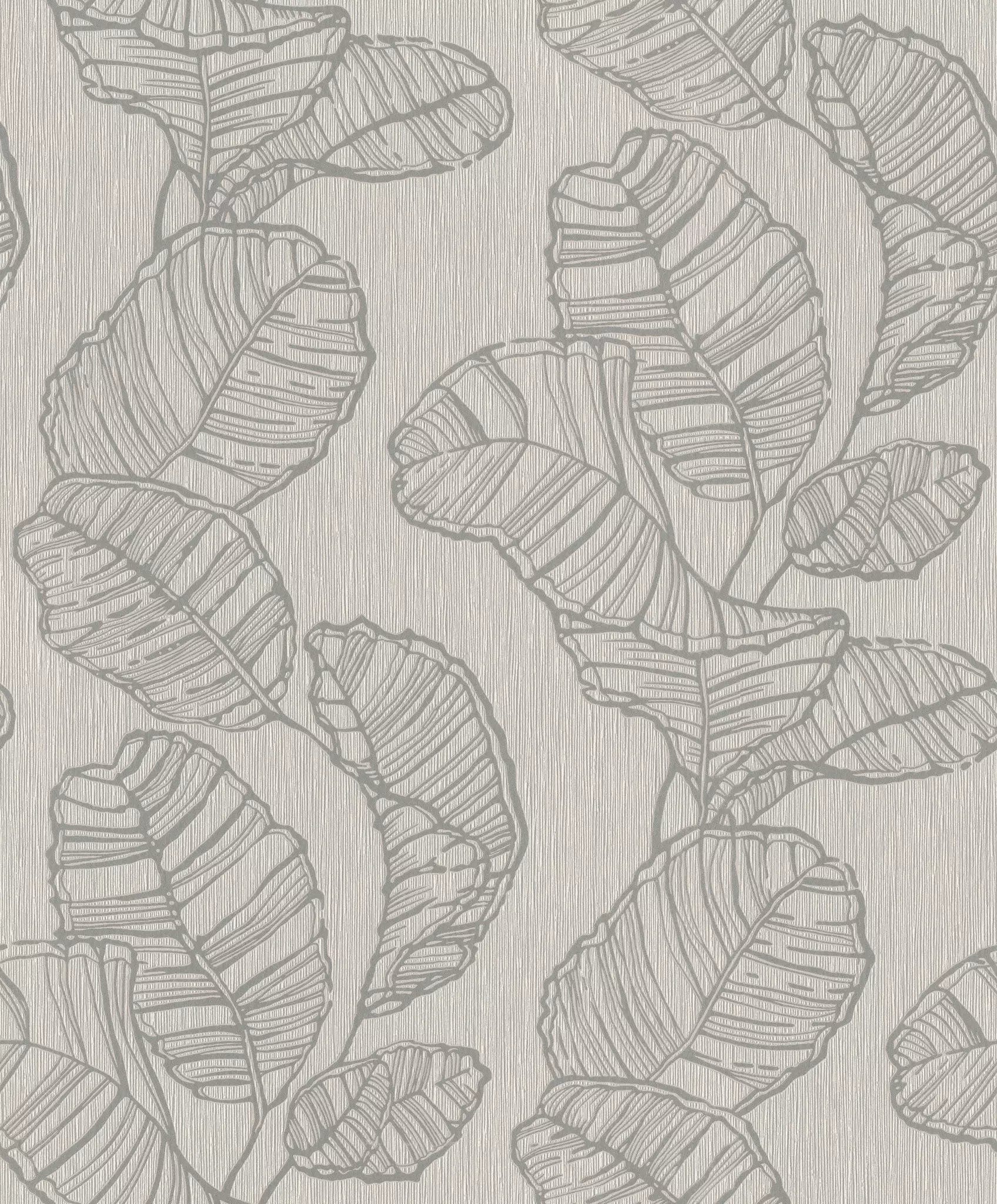 Tapetes RASCH -  lapas ar perlamutra kontūru, taupe, 822625, Color Your Life