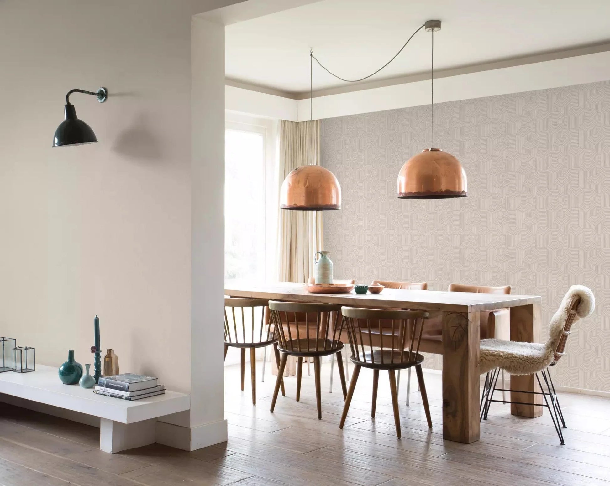 Retro tapetes RASCH bēšā krāsā, 634150, Color Your Life