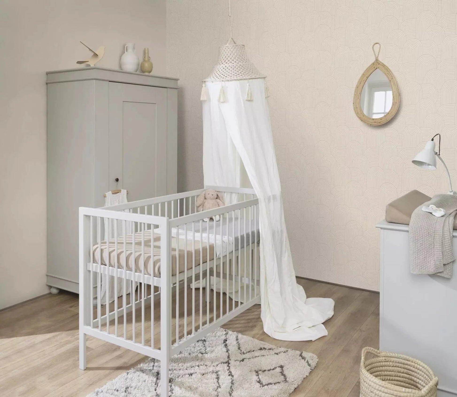 Retro tapetes RASCH bēšā krāsā, 634150, Color Your Life