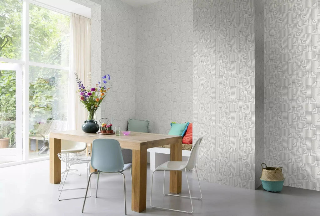 Retro tapetes RASCH pelēkā krāsā, 634143, Color Your Life