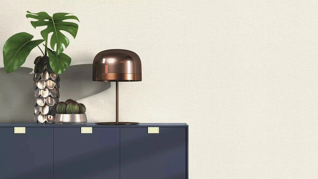 Flizelīna tapetes RASCH ar smalko tekstūru, krēmkrāsa, 653731, Welcome home