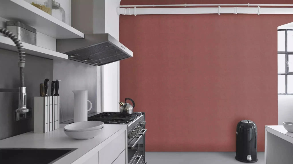 Flizelīna tapetes RASCH sarkanā krāsā ar smalku tekstūru, 699838, Welcome home