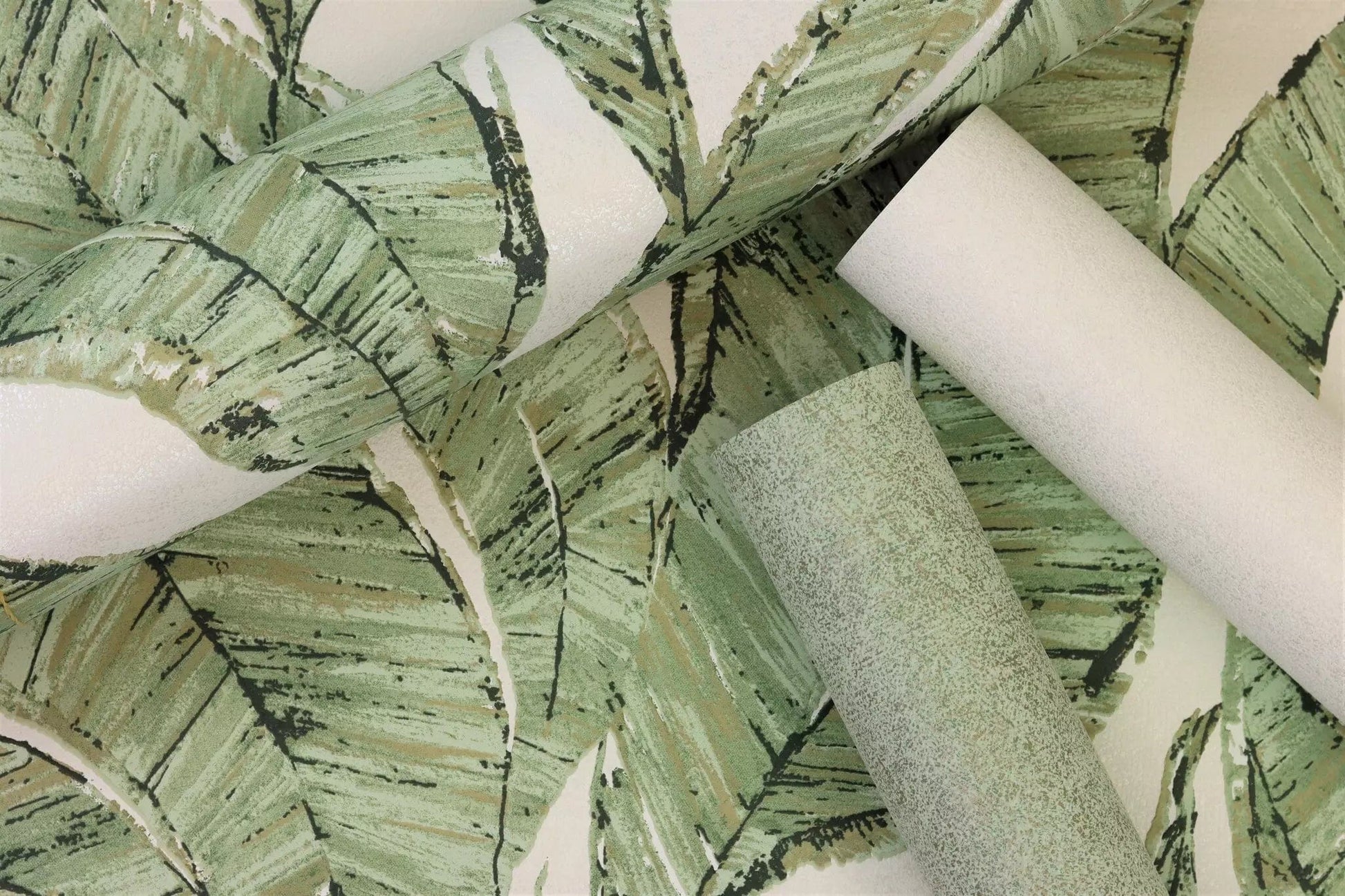 Flizelīna tapetes RASCH zaļā krāsā ar smalku tekstūru, 699821, Welcome home