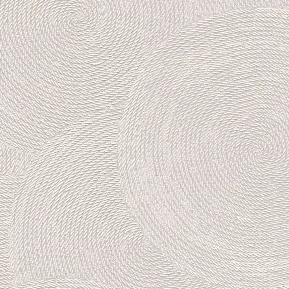 Krēmkrāsas tapetes ar apļu motīvu un metālisku efektu | 3010630