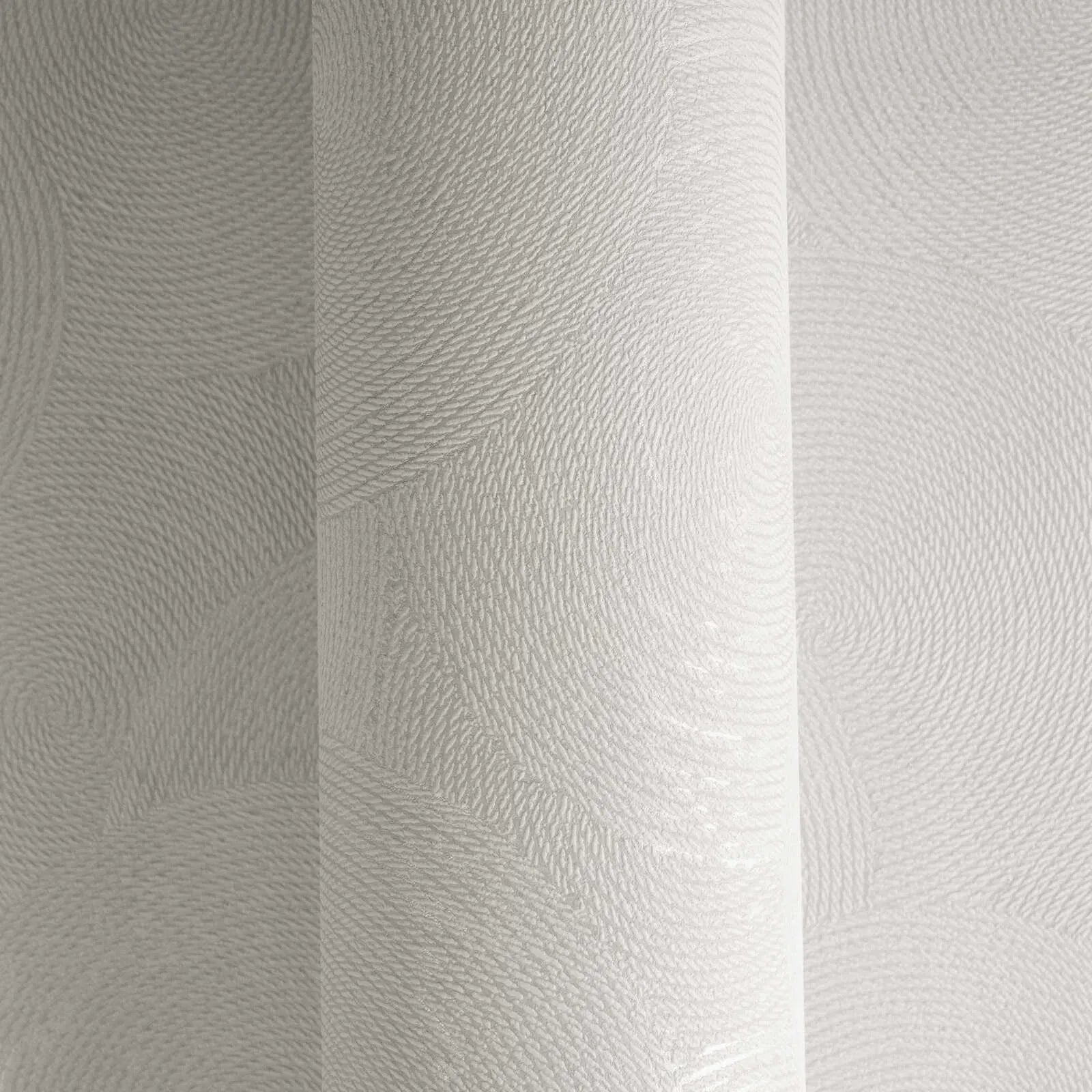 Krēmkrāsas tapetes ar apļu motīvu un metālisku efektu | 3010630