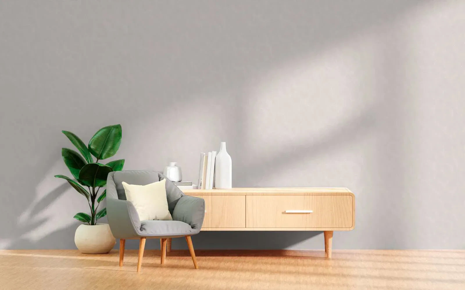 Krēmkrāsas tapetes ar apļu motīvu un metālisku efektu | 3010630