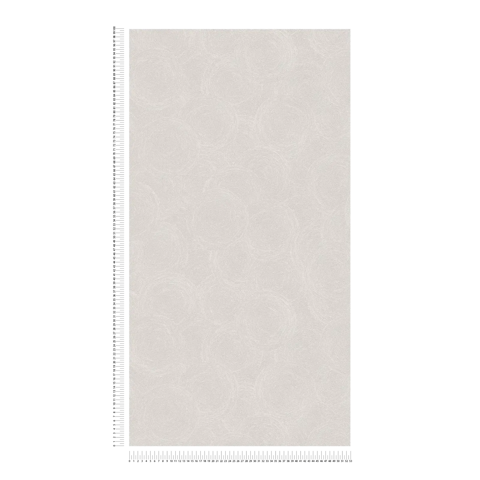 Krēmkrāsas tapetes ar apļu motīvu un metālisku efektu | 3010630