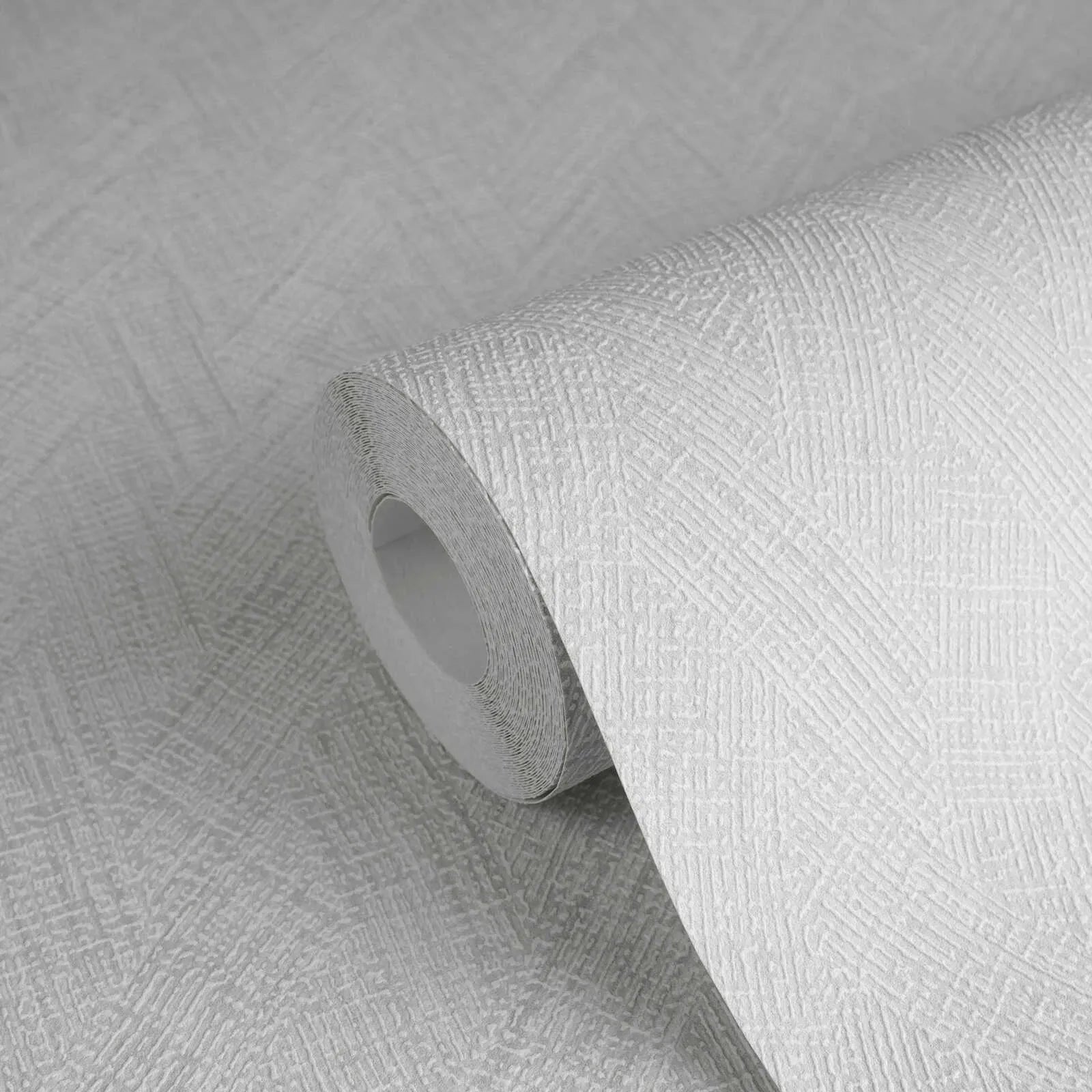 Pelēkas teksturētas neaustas tapetes ar chevron rakstu | 3010614