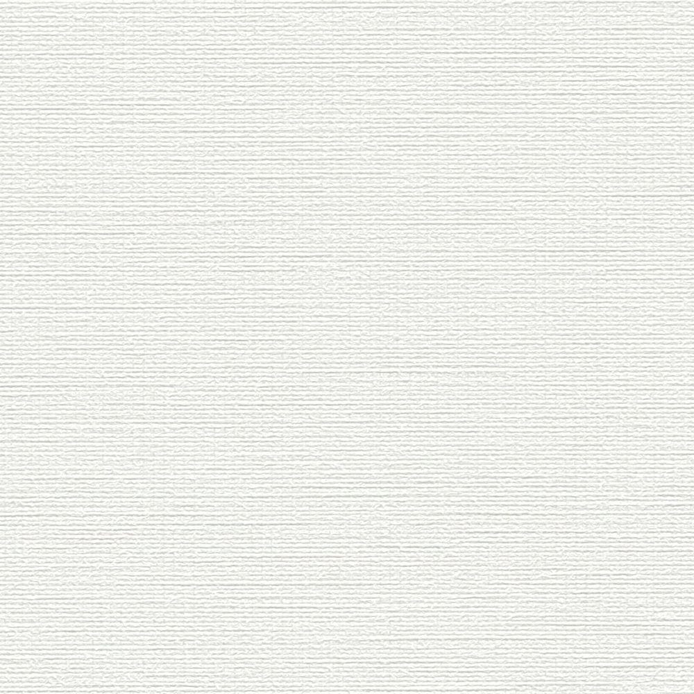 Baltas flizelīna tapetes ar teksturētu lina izskatu - istabas interjerā