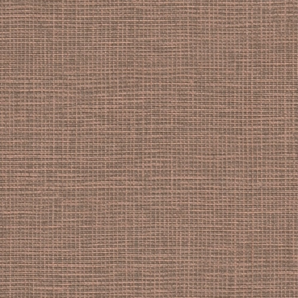 Brūnas flizelīna tapetes ar izteiktu lina rakstu - istabas interjerā