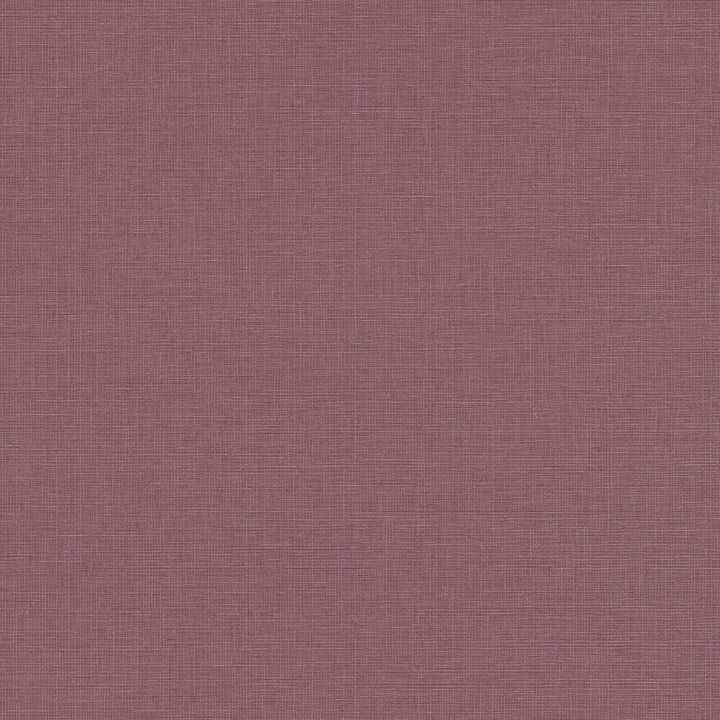 Violetas flizelīna tapetes ar lina struktūras imitāciju - guļamistabas interjerā