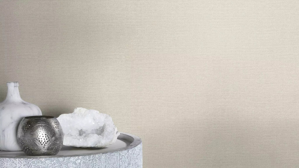 Vienkrāsainas matētas tapetes, pelēka-bēšā tonī, RASCH, 312140, Color Your Life