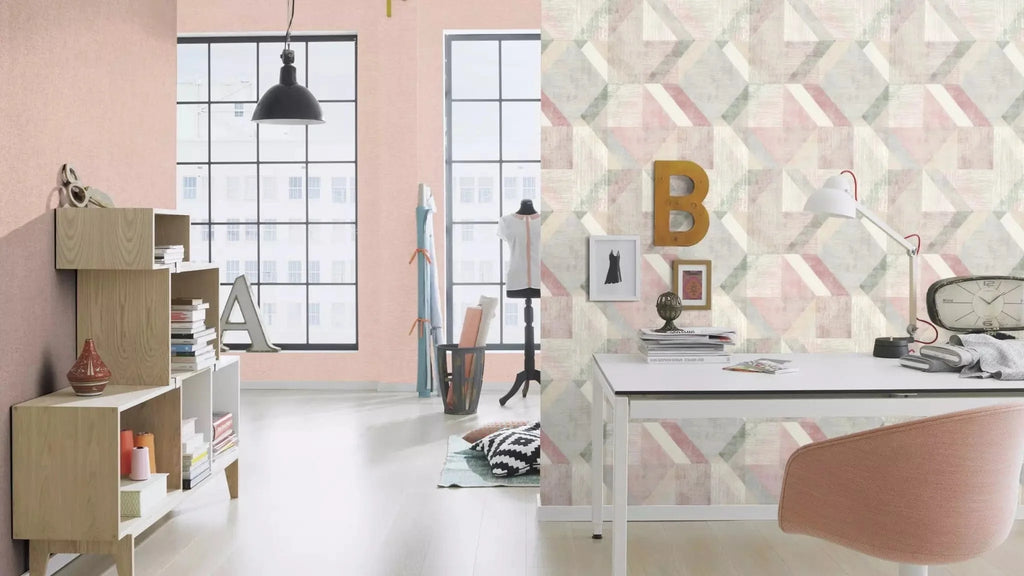 Vienkrāsainas matētas tapetes, rozā tonī, RASCH, 312201, Color Your Life