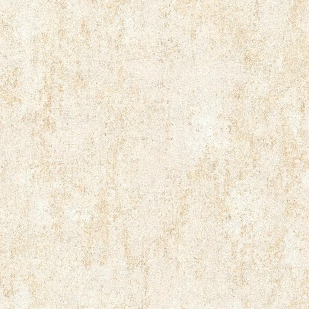 Teksturētas apmetuma efektu tapetes siltā smilškrāsā - idejas interjerām