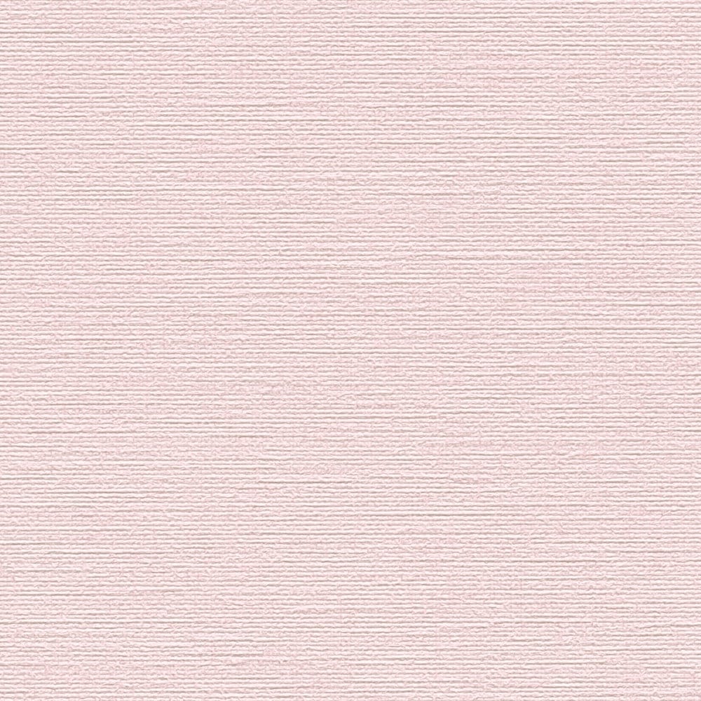 Rozā vienkrāsainas tapetes ar lina tekstūras dizainu - kombinācija ar mebelēm