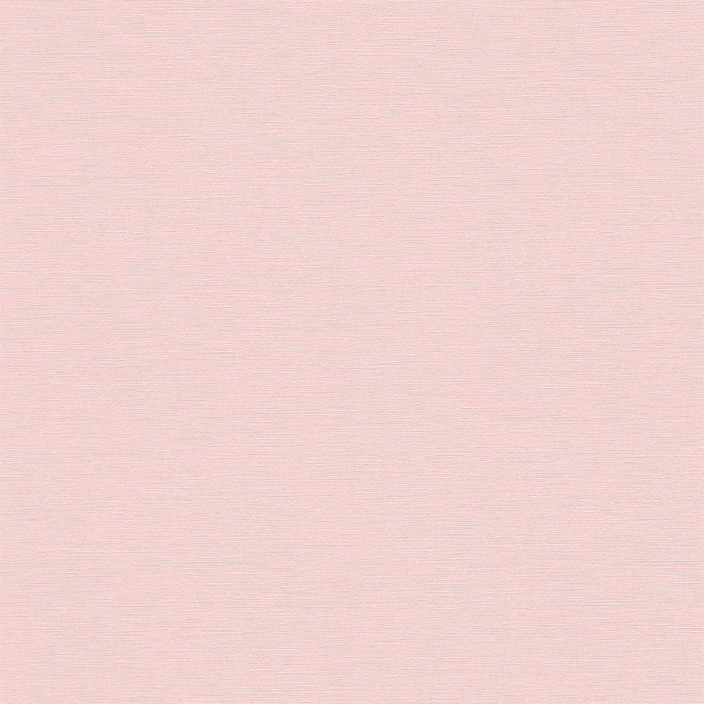 Rozā vienkrāsainas tapetes ar lina tekstūras dizainu - kombinācija ar mebelēm