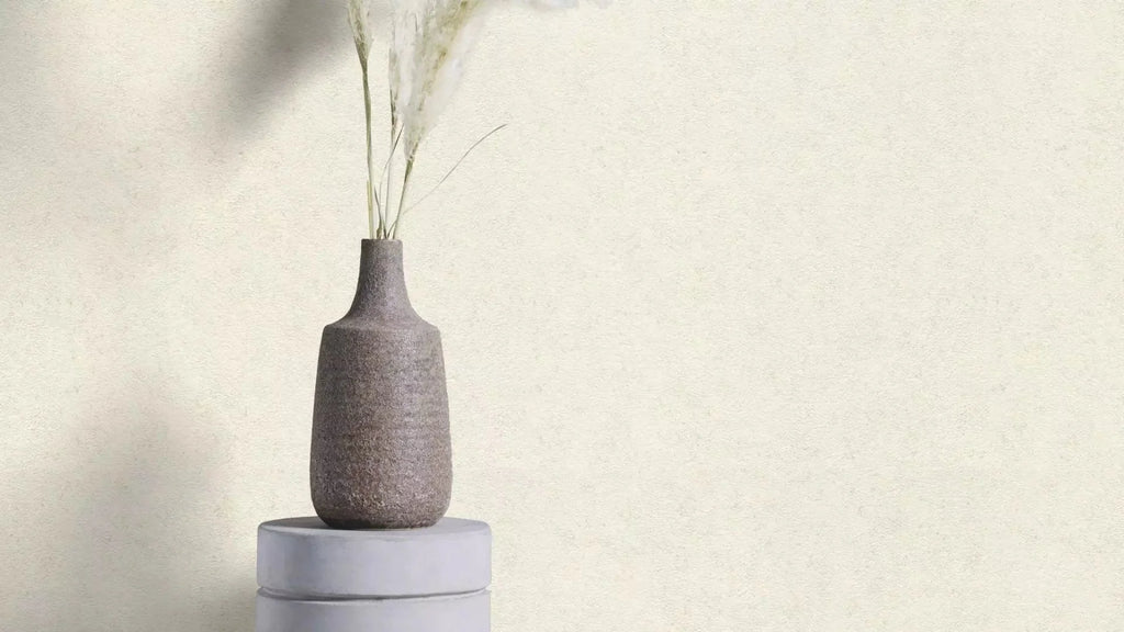 Vienkrāsainas tapetes gaišos toņos ar smalko tekstūru, 649314, Welcome home