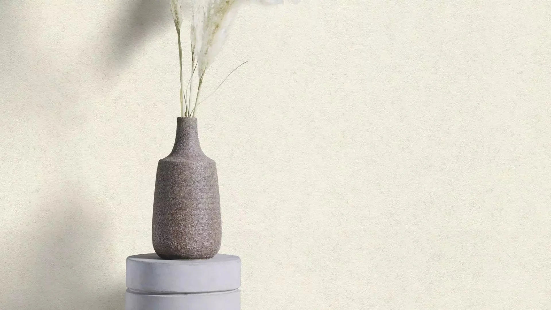 Vienkrāsainas tapetes gaišos toņos ar smalko tekstūru, 649314, Welcome home
