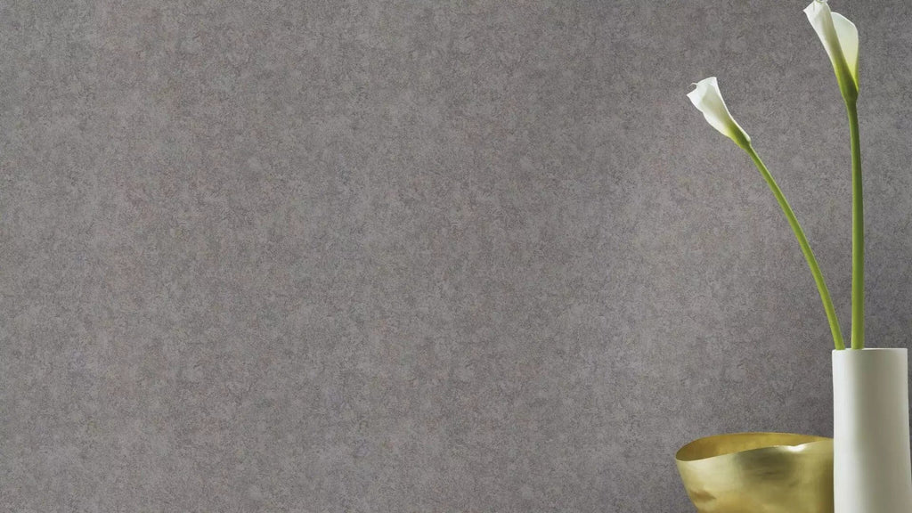 Vienkrāsainas tapetes tumši pelēkā krāsā ar smalko tekstūru, 649307, Welcome home