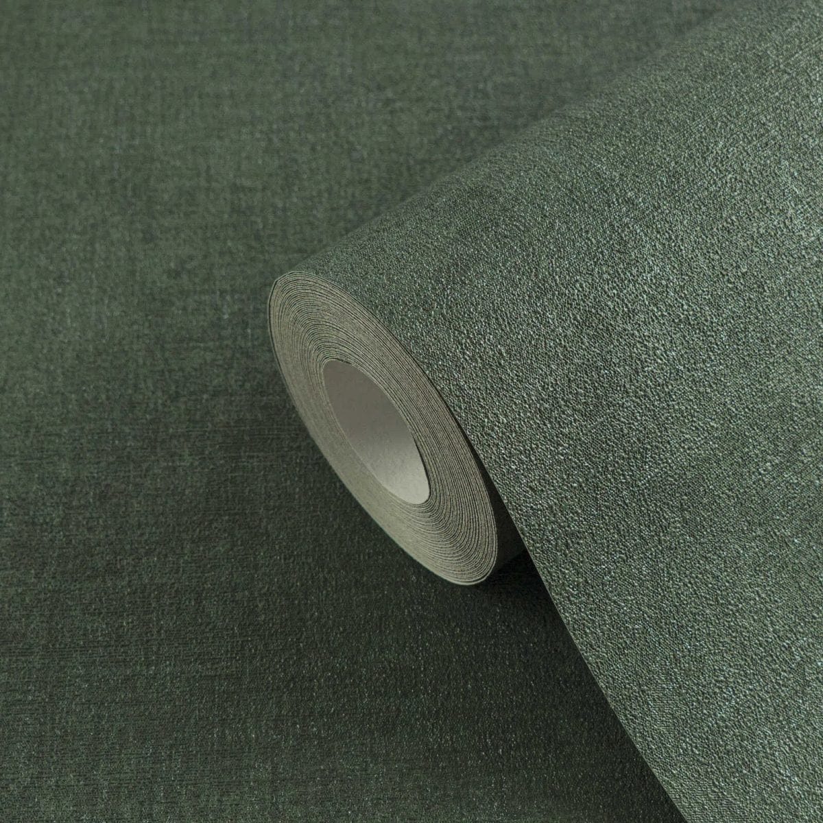 Tumši zaļas tapetes ar auduma izskatu un maigu mirdzumu | 3007660