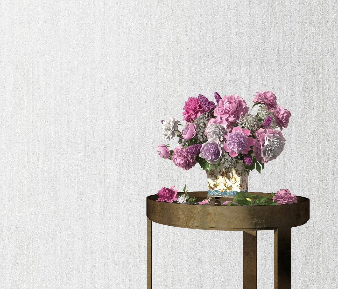  Baltas strukturētas tapetes, kas piešķir sienām dziļumu un modernu izskatu, 3740011, bildes 2