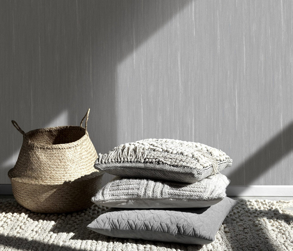 Pelēkas tapetes ar smalku struktūru modernai un stilīgai telpai, 3740022, galerija 2