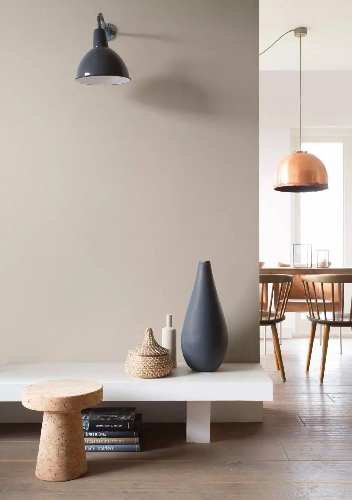 Vienkrāsainas tapetes RASCH bēšā krāsā ar tekstila faktūru, 633771, Color Your Life