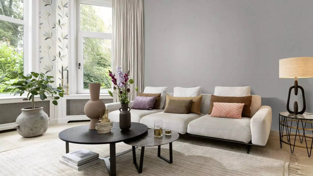 Vienkrāsainas tapetes pelēkā krāsā ar tekstila faktūru, 633733, Color Your Life