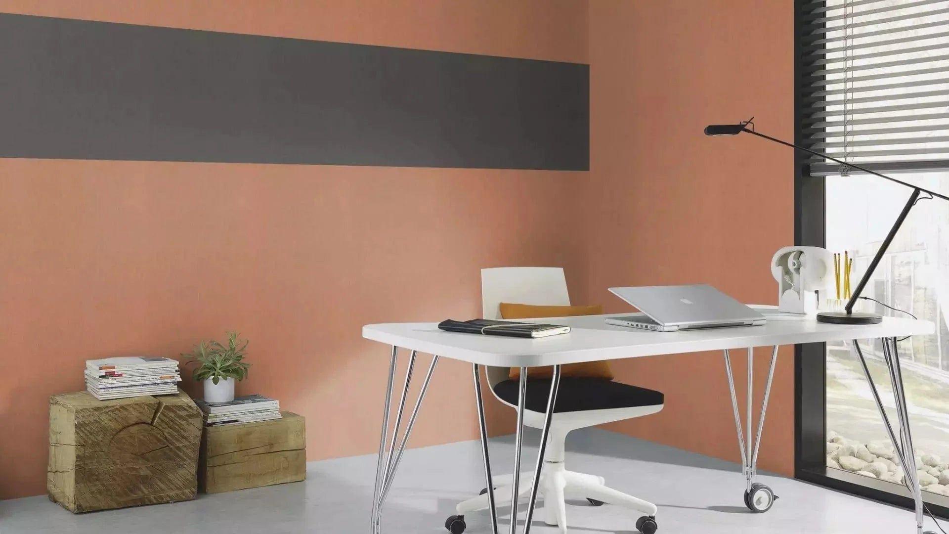 Vienkrāsainas tapetes sarkanbrūna krāsā ar tekstila faktūru, 633542, Color Your Life