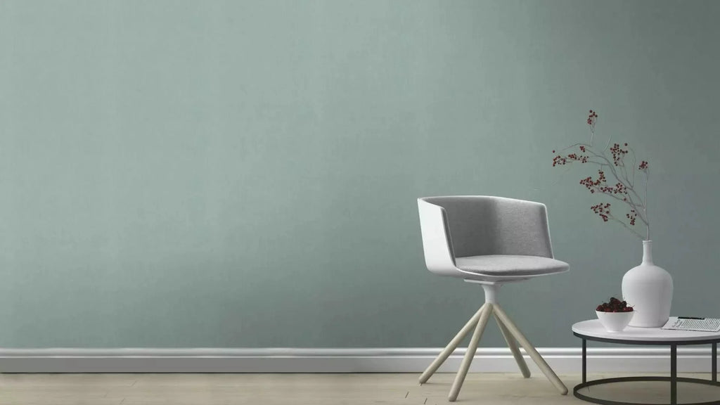 Vienkrāsainas tapetes zaļos toņos ar tekstila faktūru, 633665, Color Your Life