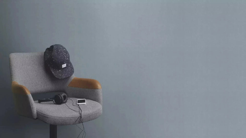 Vienkrāsainas tapetes zilos toņos ar tekstila faktūru, 633658, Color Your Life