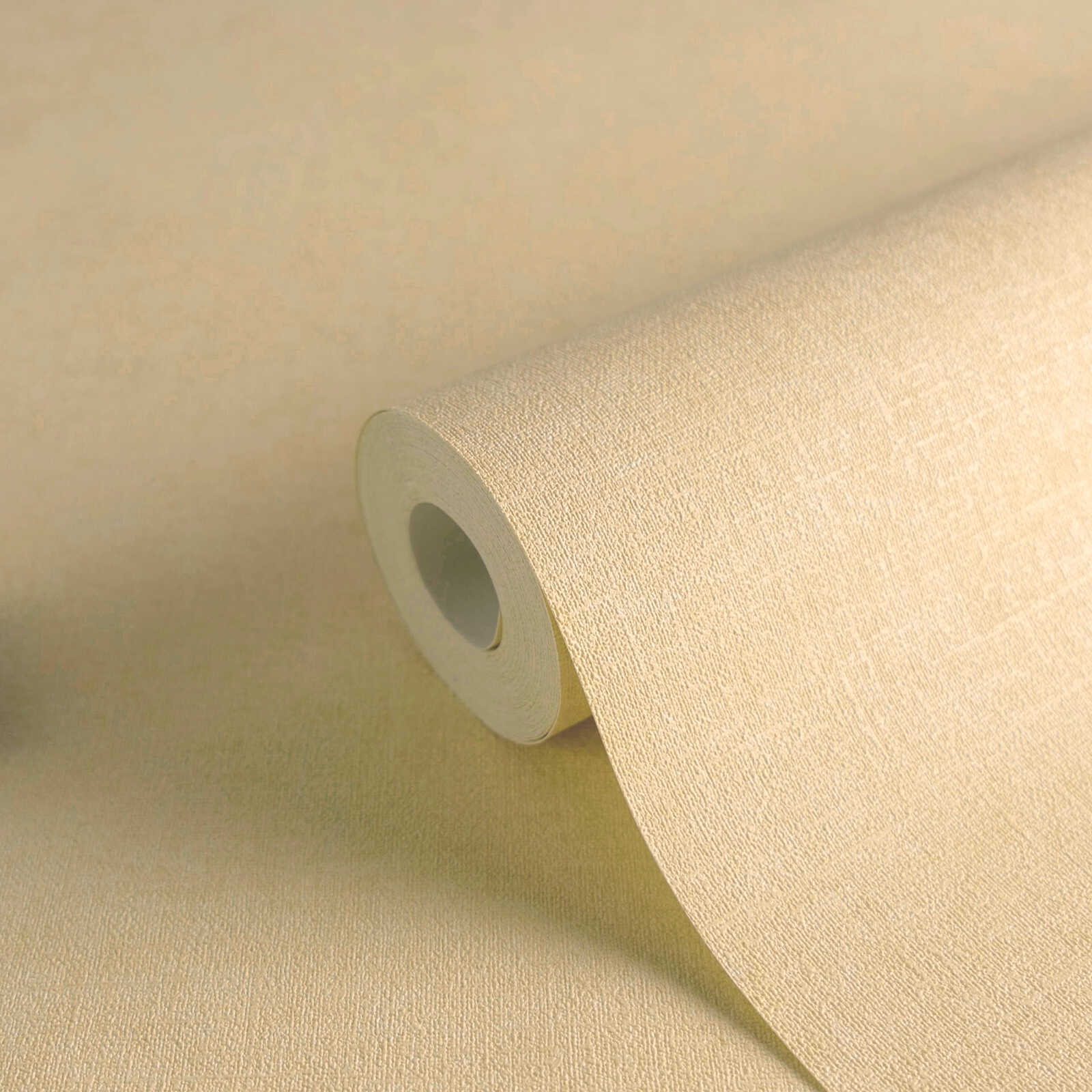 Tapetes ar tekstila izskatu bēšā krāsā — vienkrāsainas - idejas interjerām