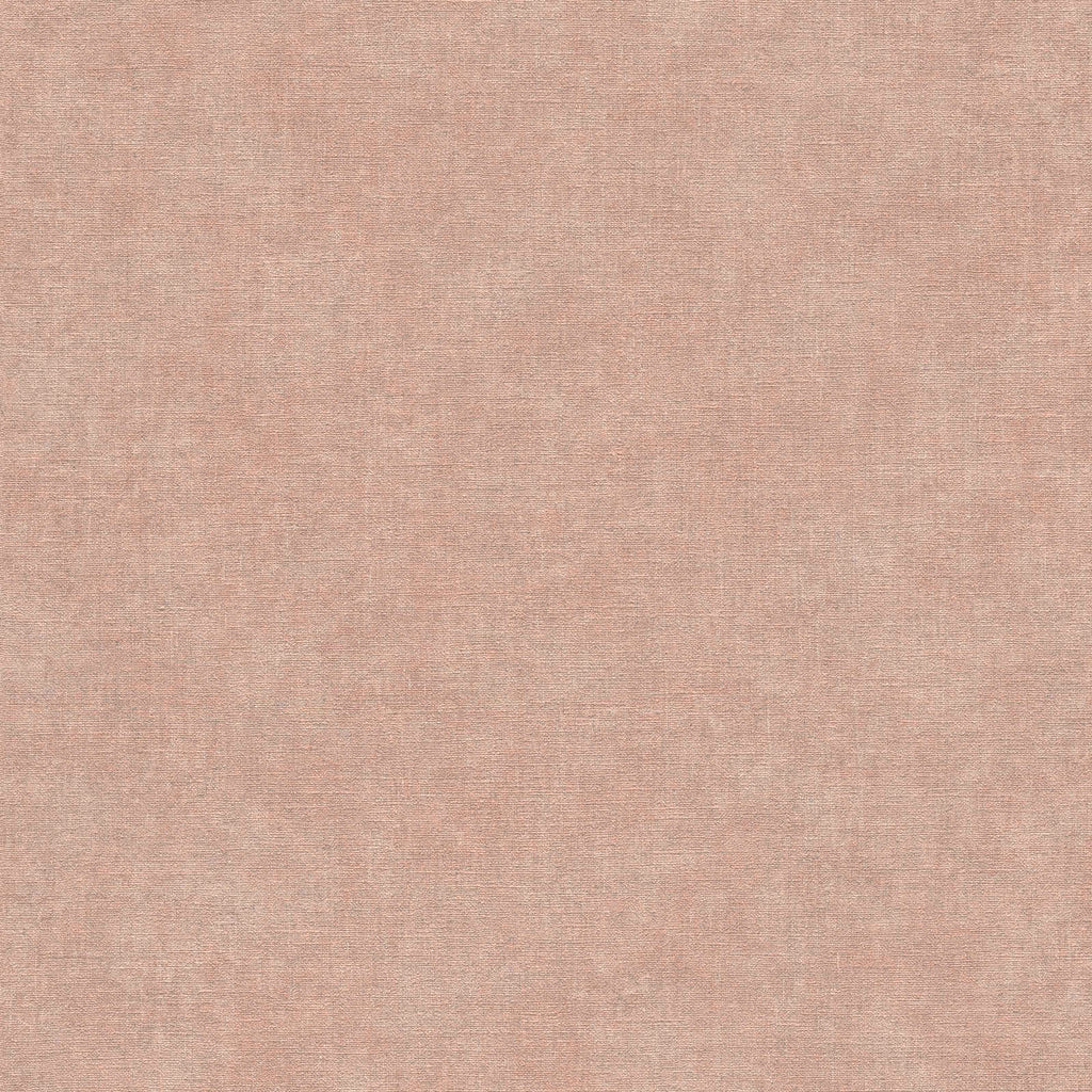 Rozā vienkrāsainas tapetes ar tekstilam līdzīgu izskatu - istabas interjerā