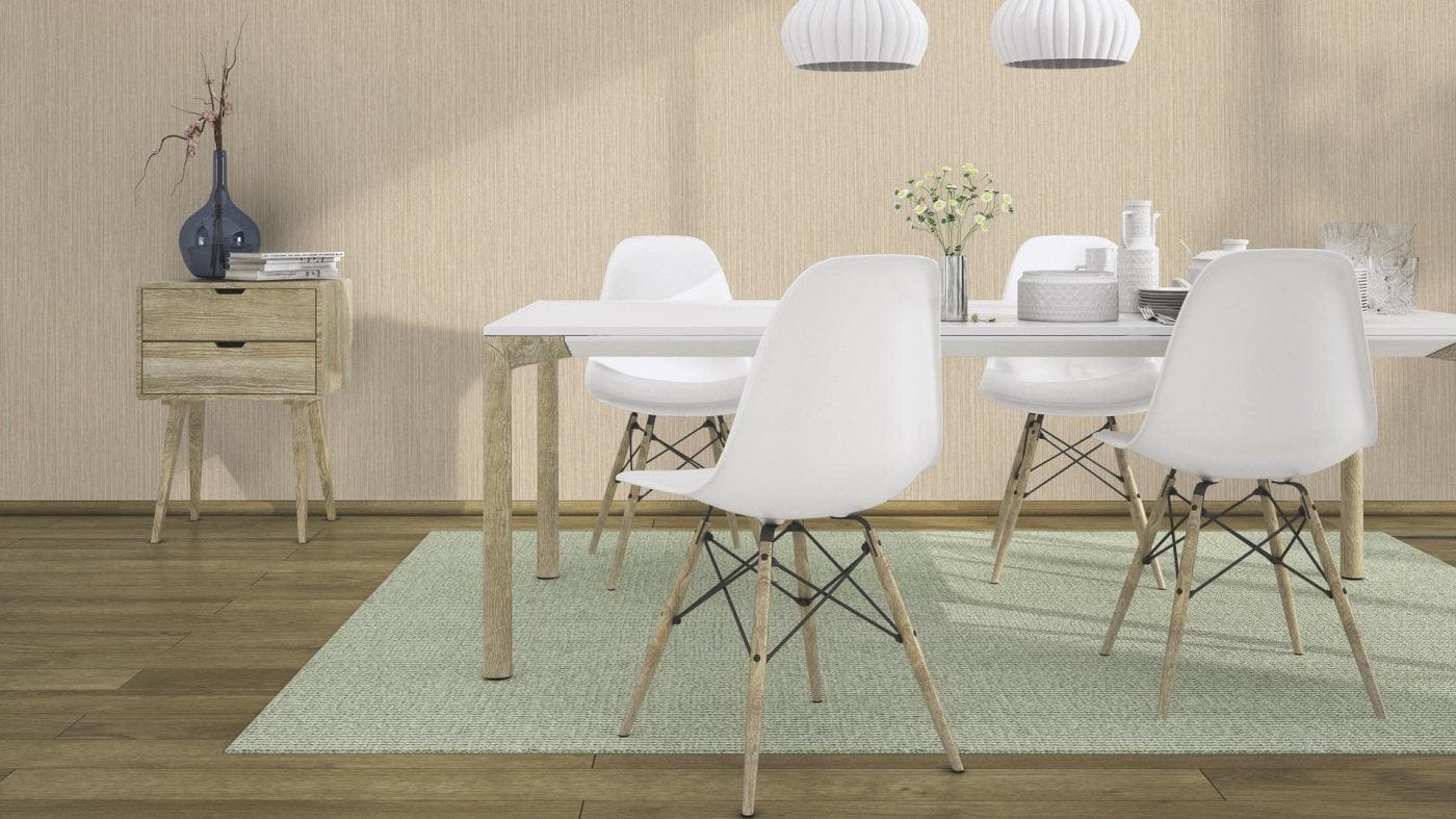 Vienkrāsainas tapetes ar vertikāli strukturētu tekstūru, bēšā krāsā, RASCH, 537635, Curiosity