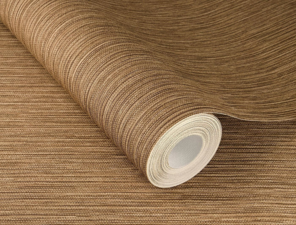 Vienkrāsainas tapetes ar vertikāli strukturētu tekstūru, brūnā krāsā, RASCH, 537734, Curiosity