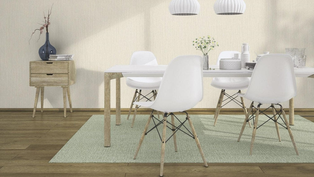 Vienkrāsainas tapetes ar vertikāli strukturētu tekstūru, krēmkrāsā, RASCH, 537628, Curiosity