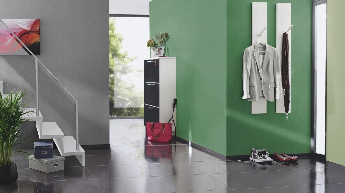 Vienkrāsainas tapetes ar vertikāli strukturētu tekstūru, zāles zaļā krāsā, RASCH, 537673, Curiosity