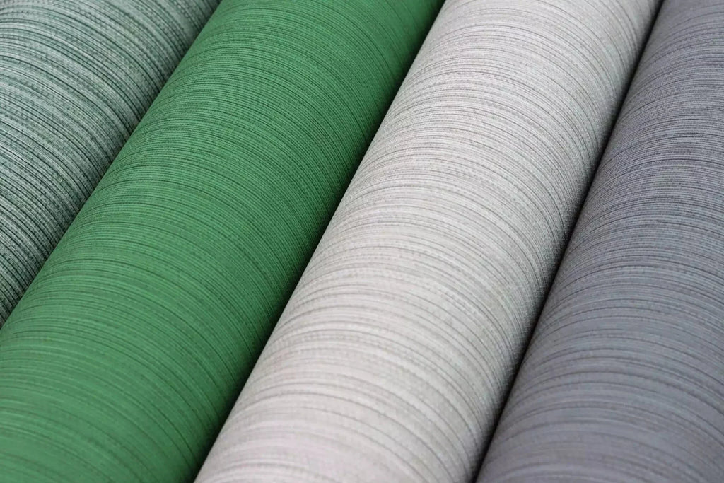 Vienkrāsainas tapetes ar vertikāli strukturētu tekstūru, zāles zaļā krāsā, RASCH, 537673, Curiosity