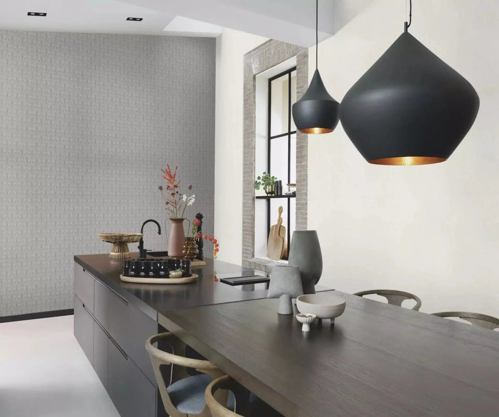 Vienkrāsainas tapetes RASCH gaiši pelēkā krāsā ar vertikālu struktūru, 810110, Color Your Life